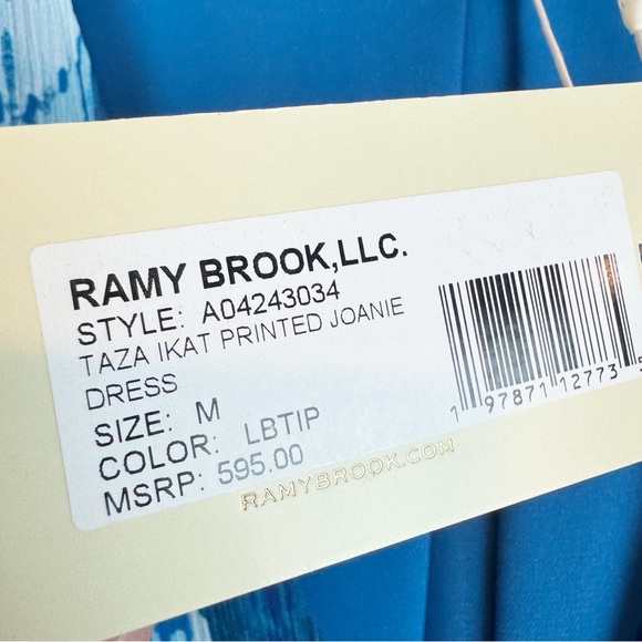 Ramy Brook | Taza Ikat Printed Joanie Dress, M NWT - Picture 8 of 12